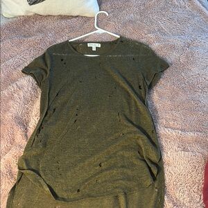 Love Fire Olive Green Short Sleeve T-Shirt